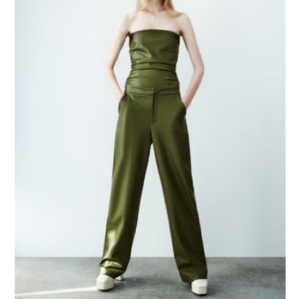 Zara Faux Leather Body Suit